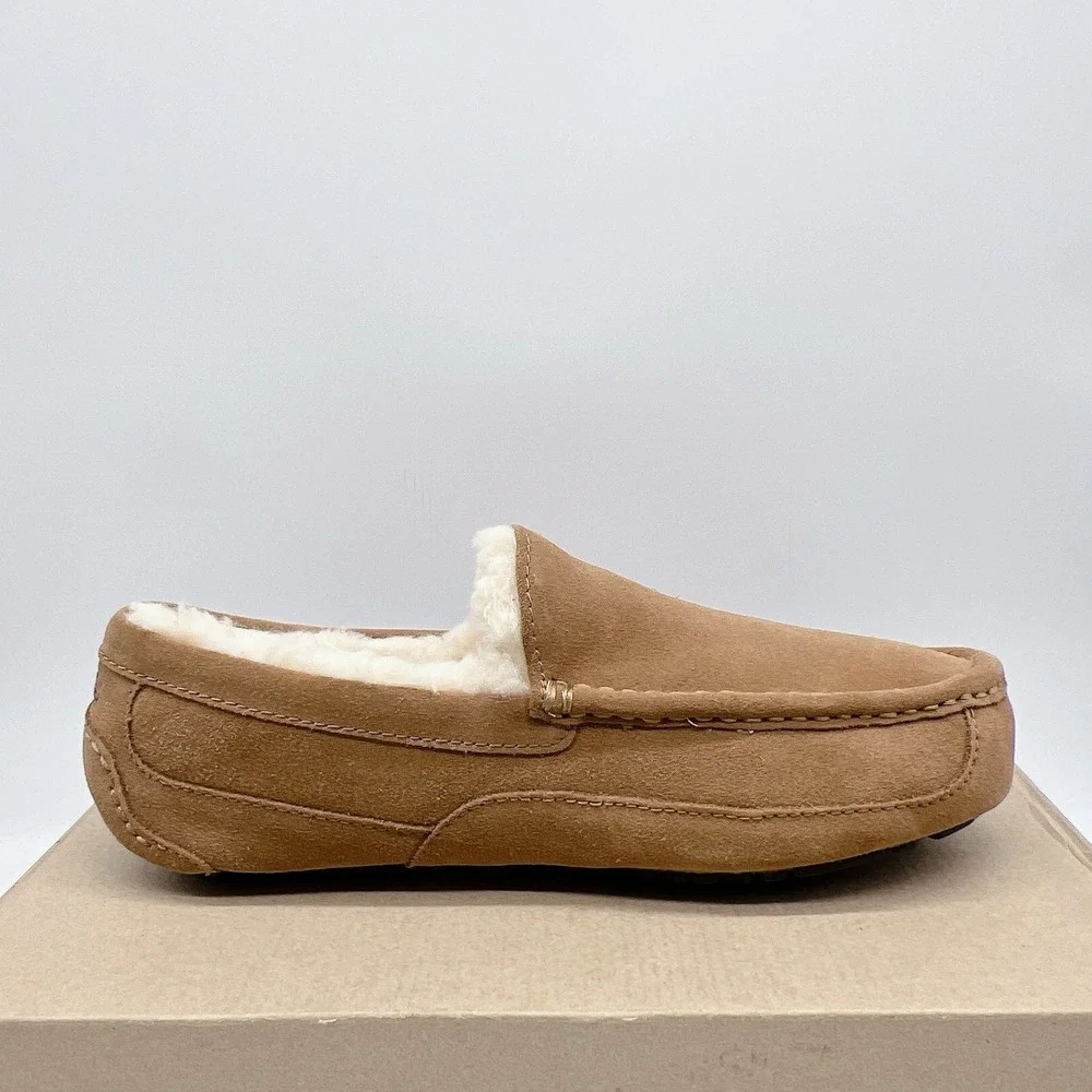 UGG Ascot Men's Slipper Casual Shoes Sand Chestnut Suede Size US 10